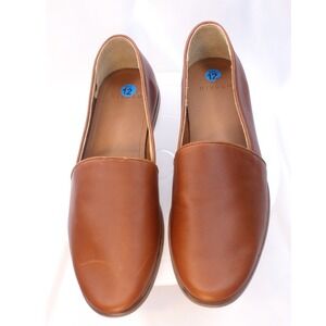 Nisolo Alejandro Slip On Loafers Mens 12 Brandy Brown Leather Made in Mexico
